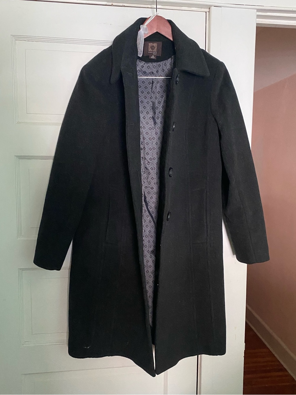 Anne Klein Wool Cashmere Blend Peacoat Jacket